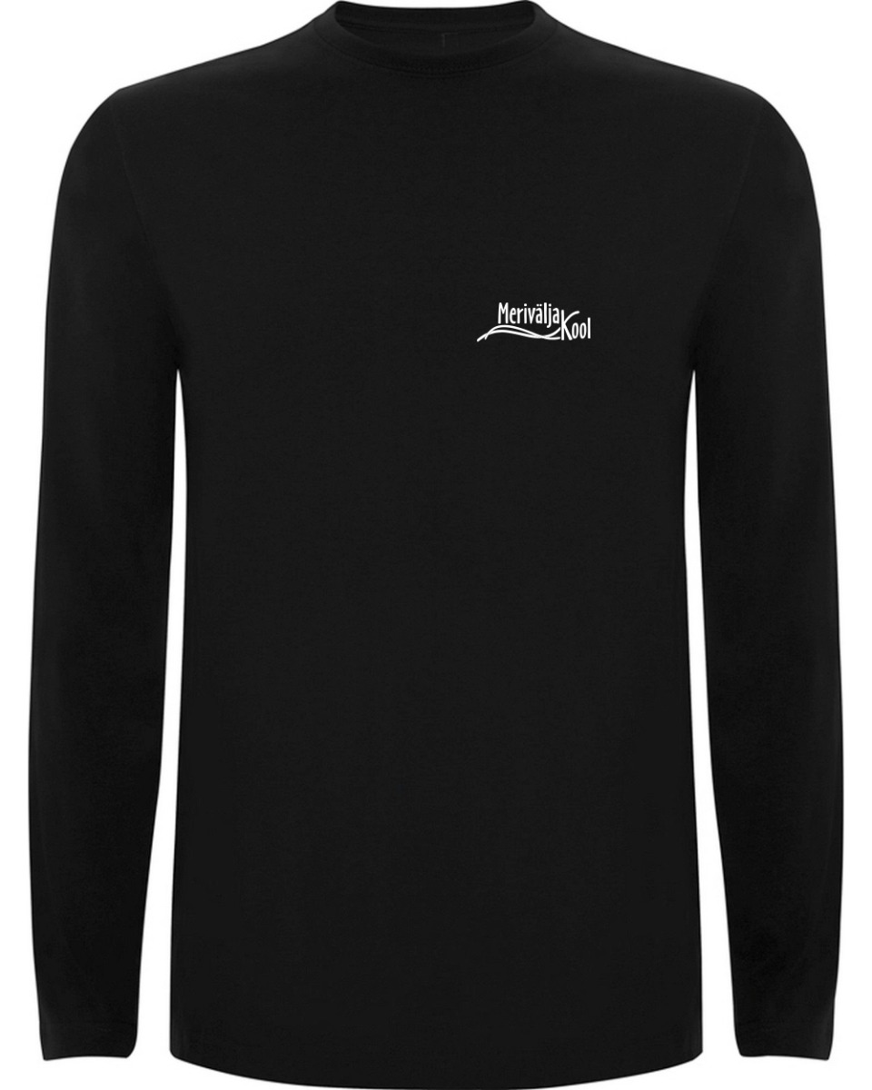 Unisex pikkade varrukatega särk, must