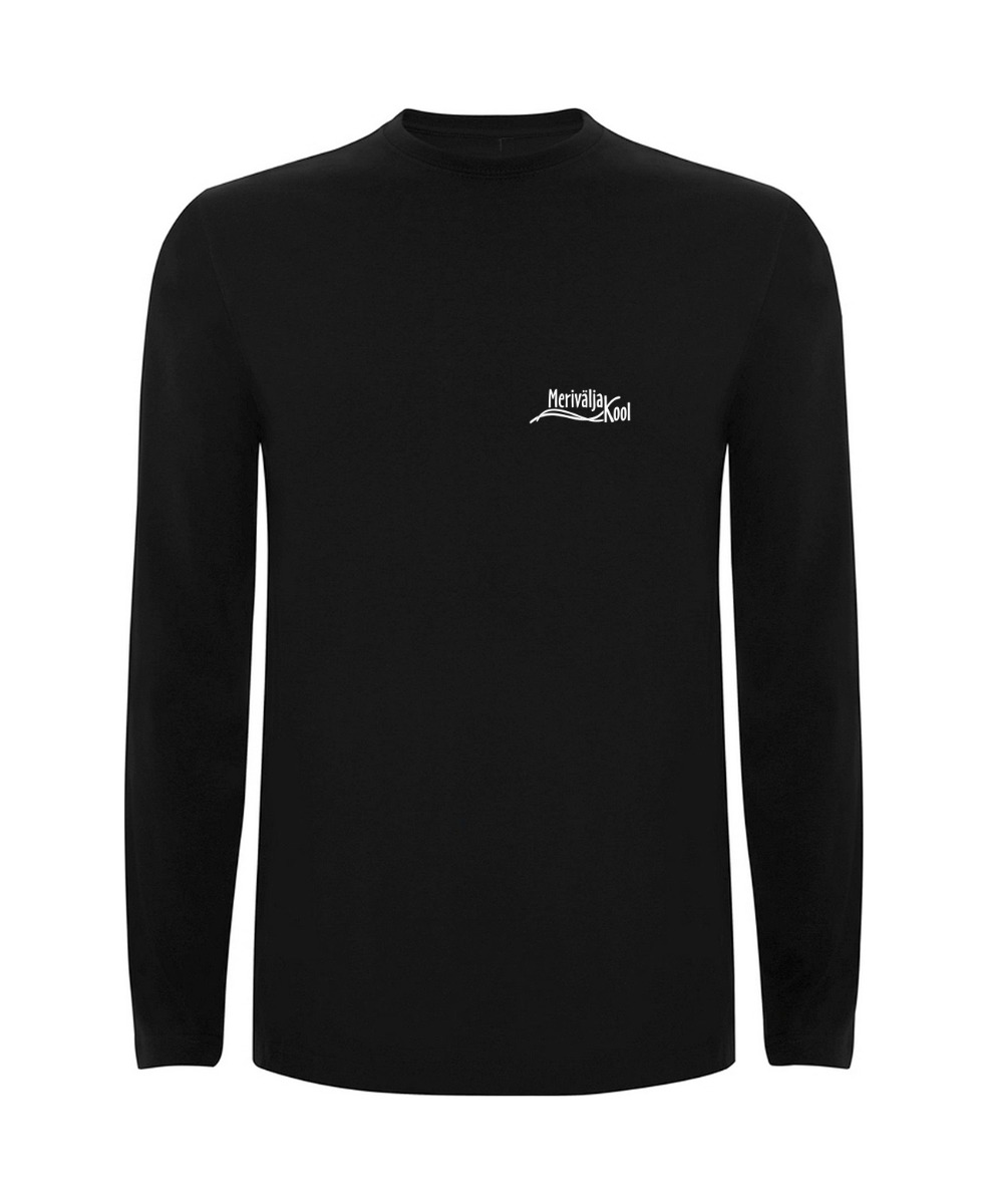 Laste pikkade varrukatega särk, must