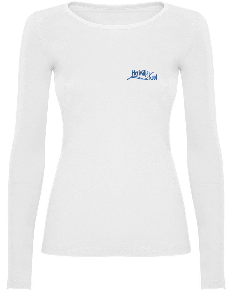 Naiste pikkade varrukatega särk, valge