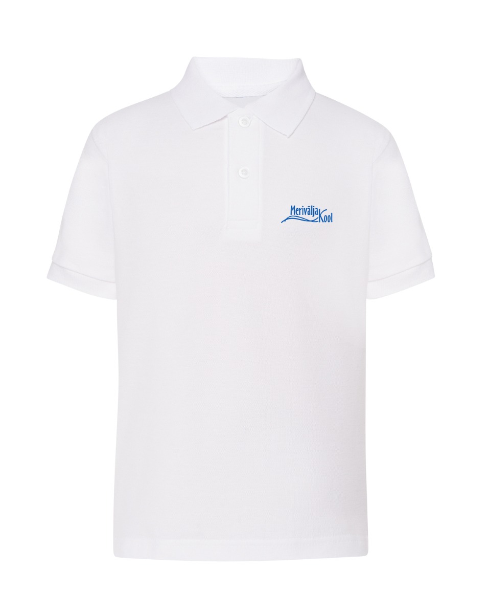 Laste polosärk, valge